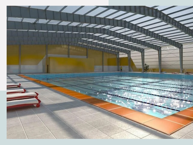 Строительство крытых бассейнов в Кимовске