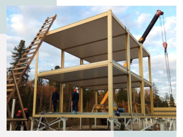 Строительство модульных здания Кимовск