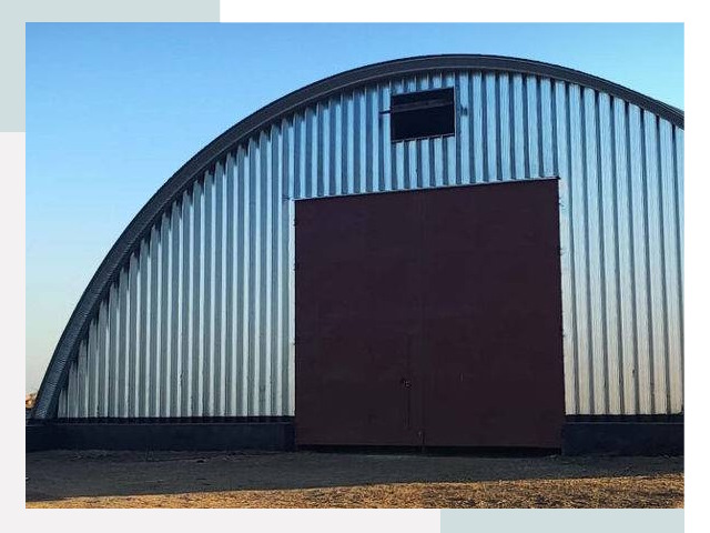 Бескаркасные ангары в Кимовске