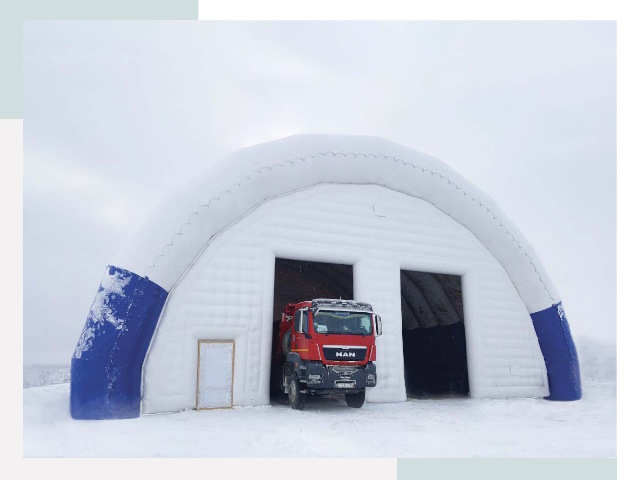 Мобильные ангары в Кимовске