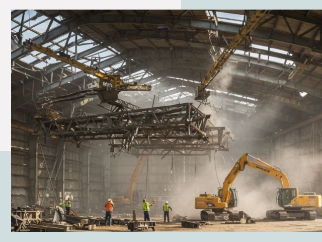 Демонтаж ангаров в Кимовске от 618 руб. за м²